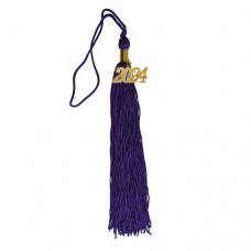 Graduation Tassel 9" with 2024 Year Charm - Pack of 5